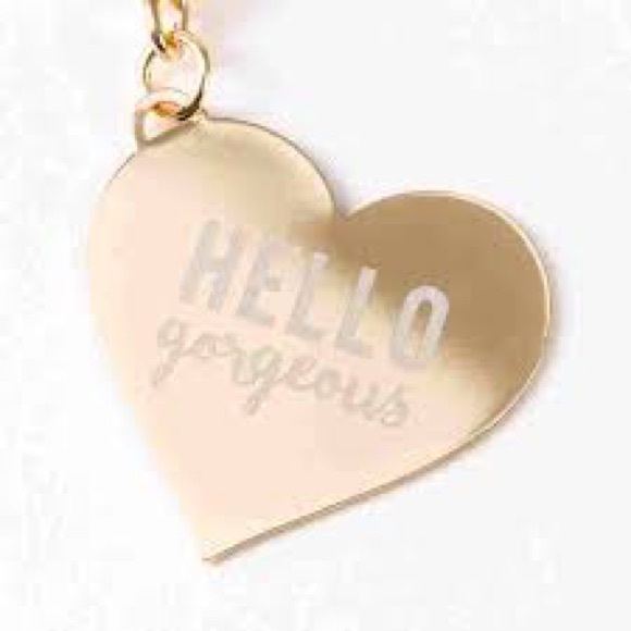 🌼 Gold ‘Hello Gorgeous’ Keychain 🆕 - Picture 2 of 2